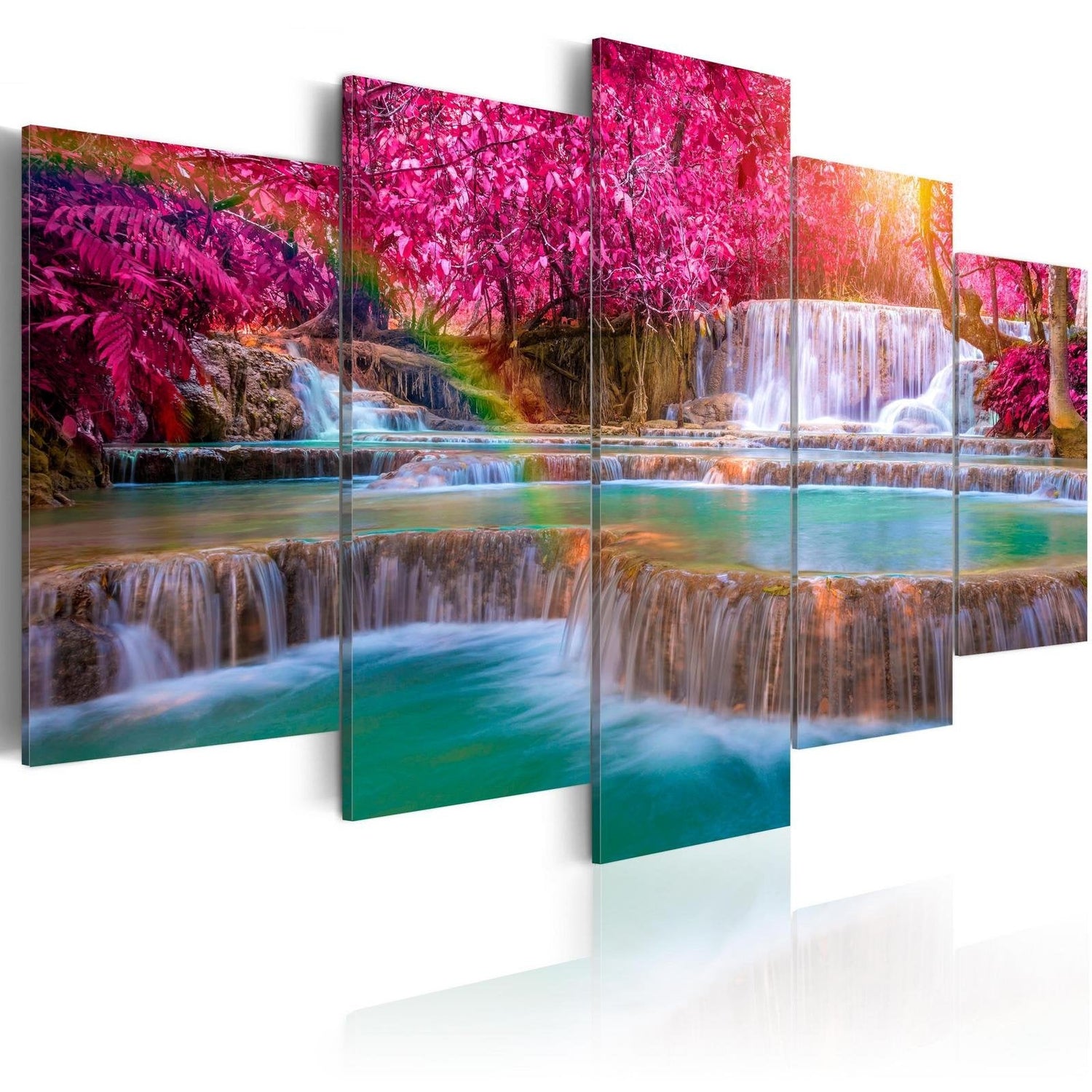 Stretched Canvas Landscape Art - The Nature's Poetry-Tiptophomedecor