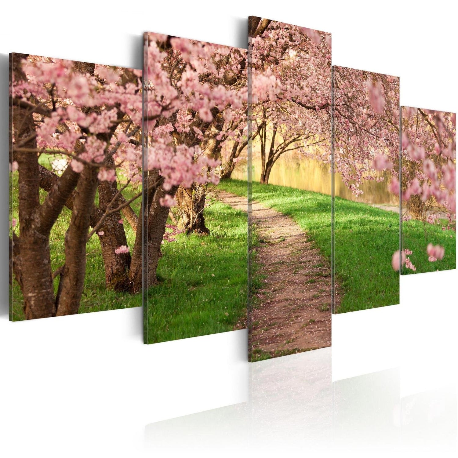 Stretched Canvas Landscape Art - The Path Of Love-Tiptophomedecor