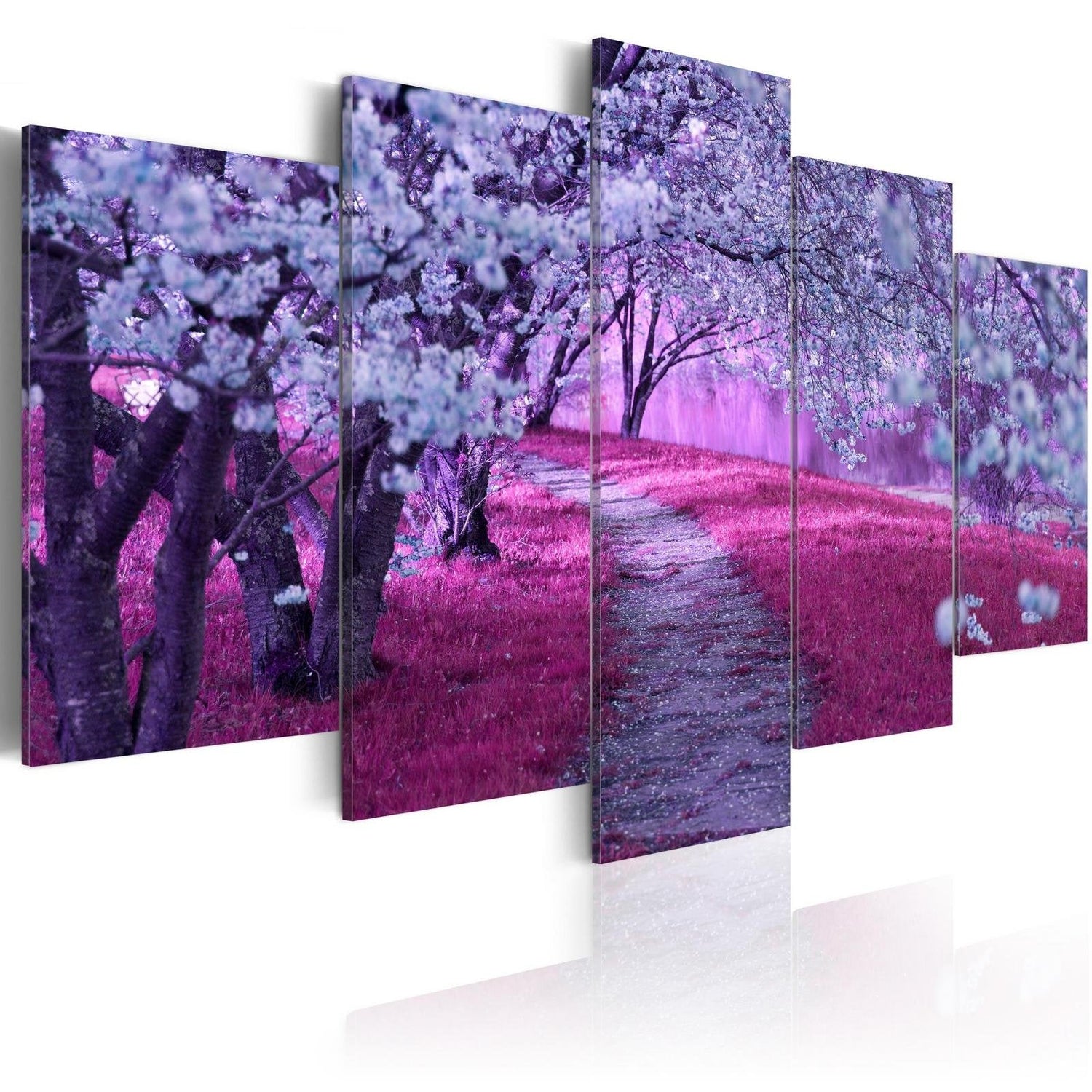 Stretched Canvas Landscape Art - The Road Of Love-Tiptophomedecor