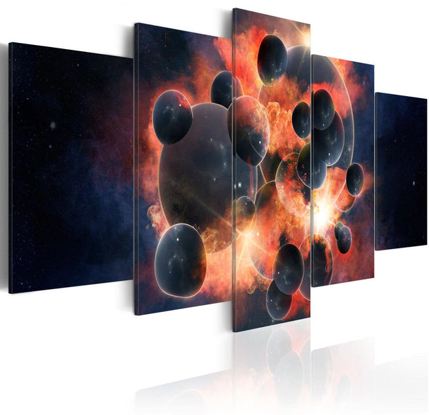 Stretched Canvas Landscape Art - Theory Of The Universe Creation-Tiptophomedecor