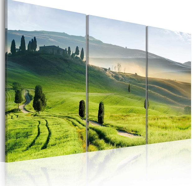 Stretched Canvas Landscape Art - Time Of Harvest-Tiptophomedecor