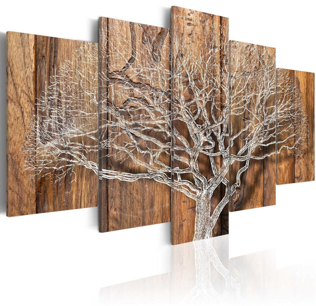 Stretched Canvas Landscape Art - Tree Chronicle-Tiptophomedecor