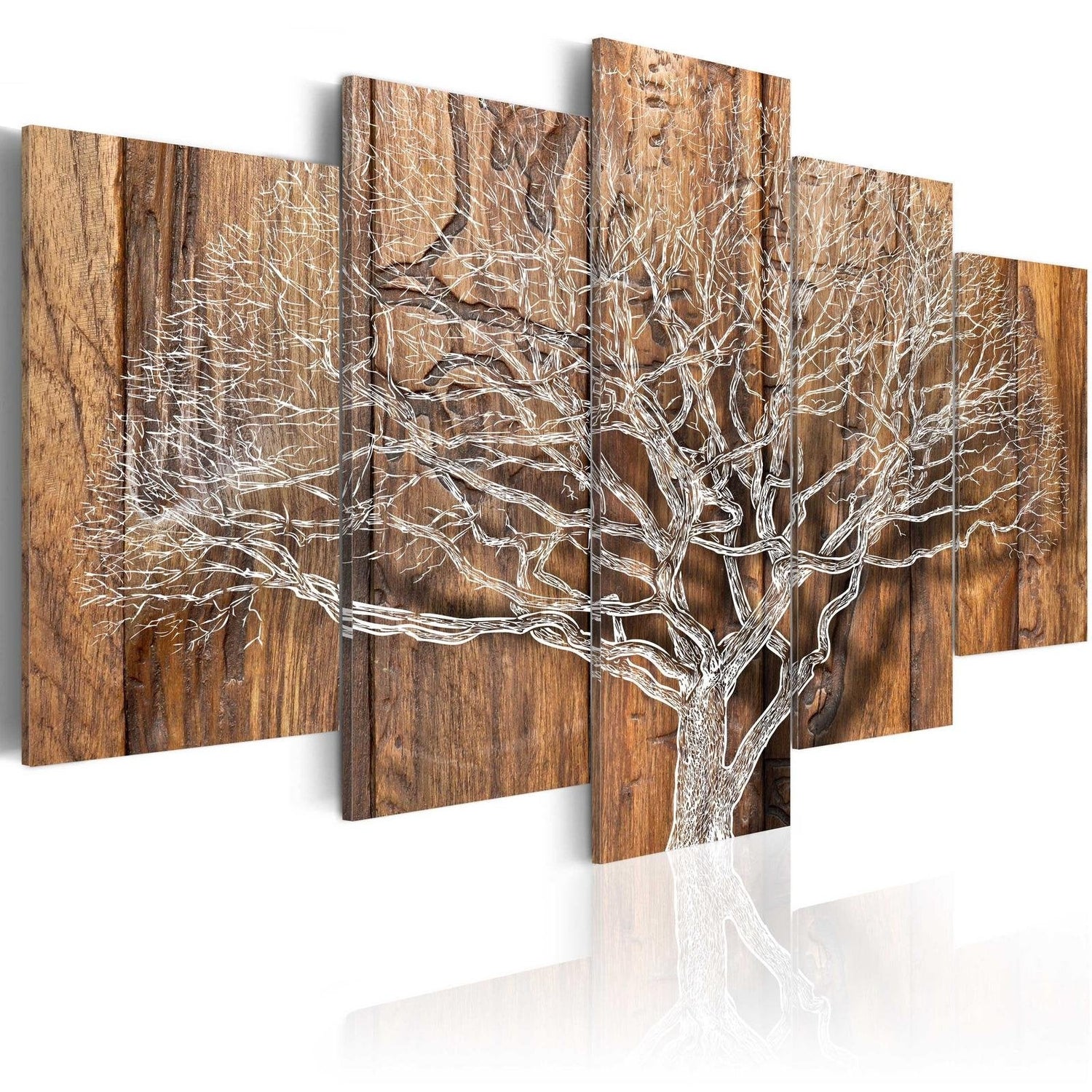 Stretched Canvas Landscape Art - Tree Chronicle-Tiptophomedecor