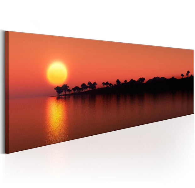 Stretched Canvas Landscape Art - Tree Island-Tiptophomedecor