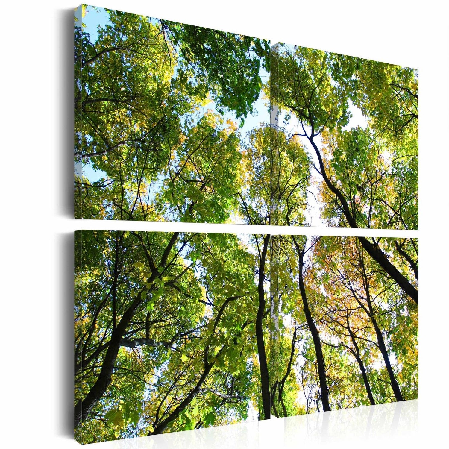 Stretched Canvas Landscape Art - Treetops-Tiptophomedecor