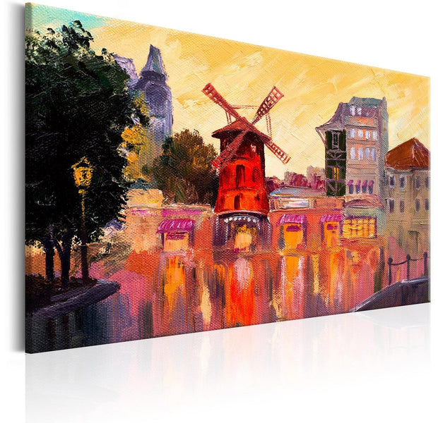 Stretched Canvas Landscape Art - Urban Mill-Tiptophomedecor