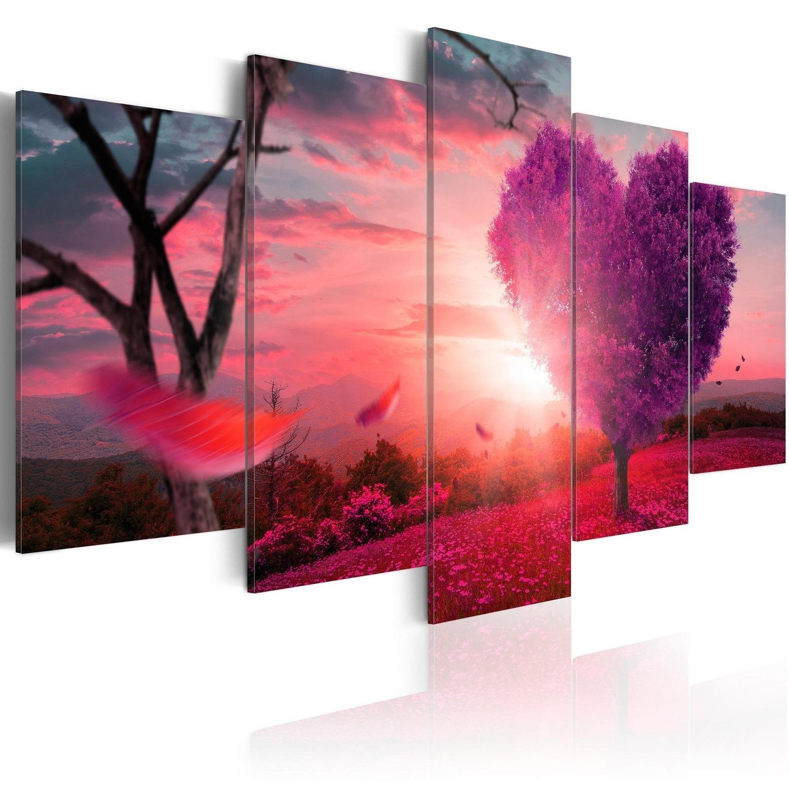 Stretched Canvas Landscape Art - Valley Of Love-Tiptophomedecor