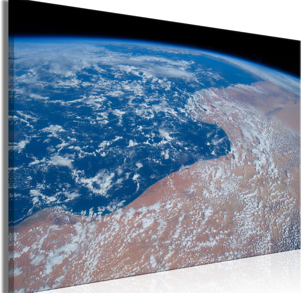 Stretched Canvas Landscape Art - Water And Sand Wide-Tiptophomedecor