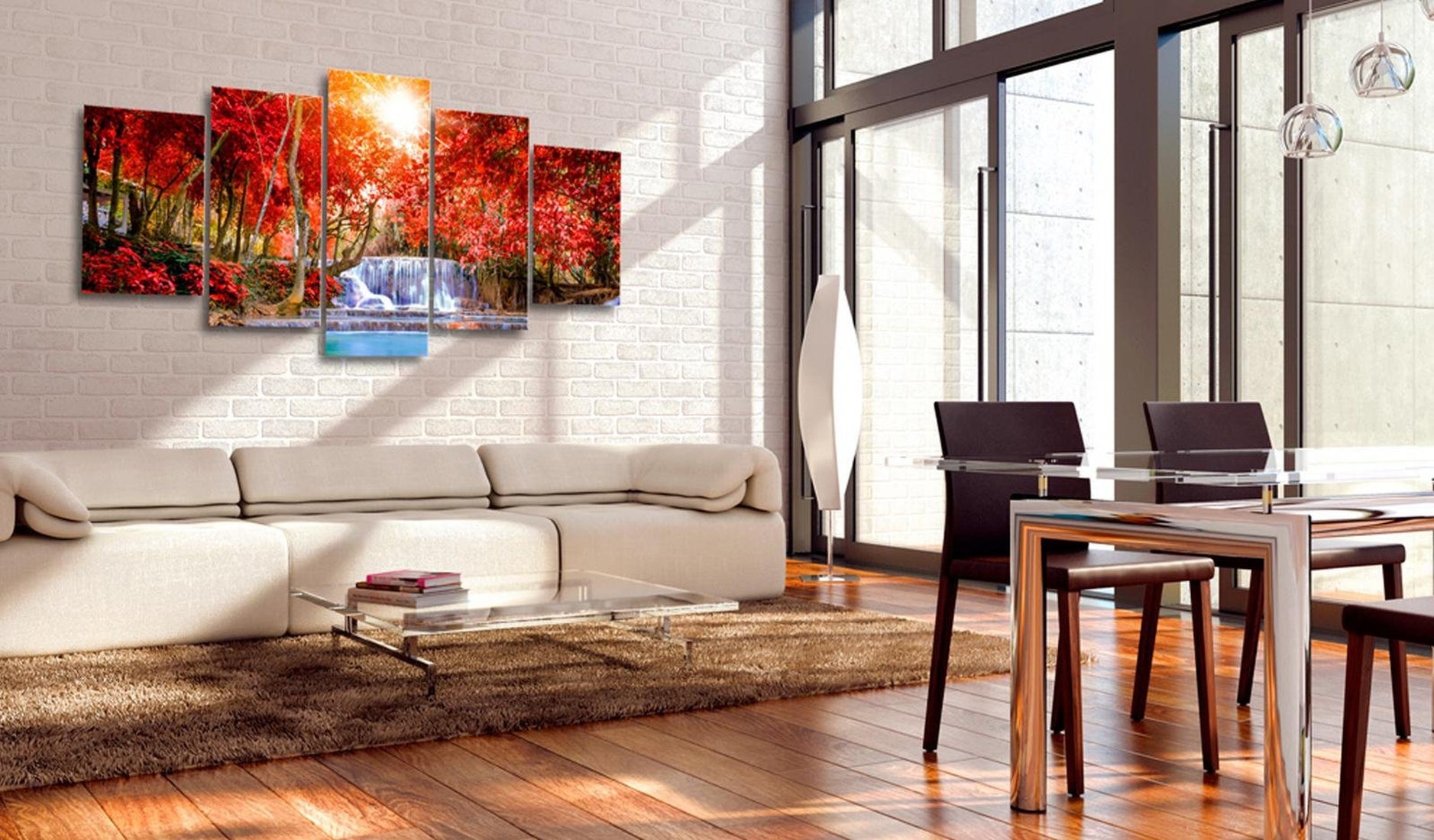 Stretched Canvas Landscape Art - Waterfall Of Sighs-Tiptophomedecor