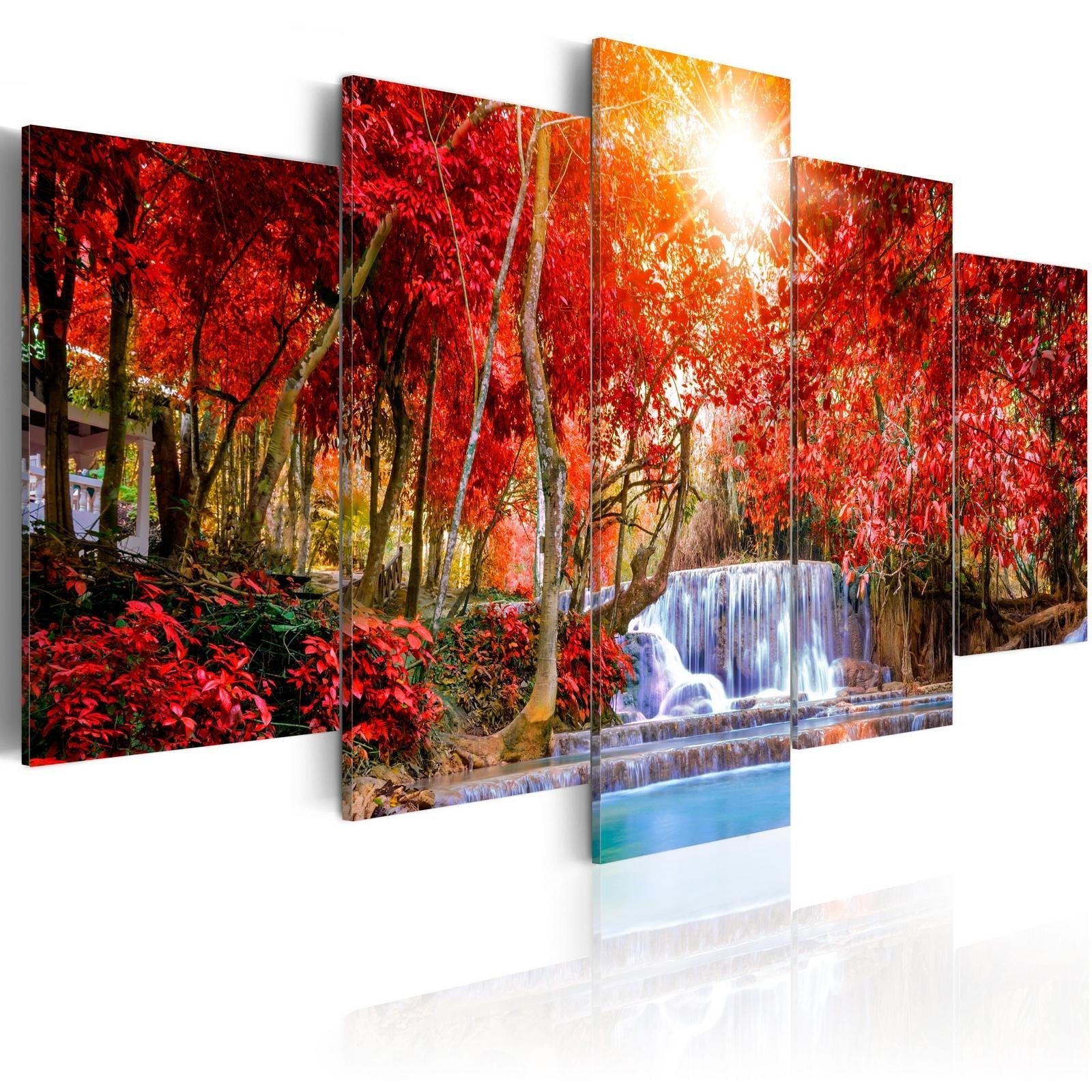 Stretched Canvas Landscape Art - Waterfall Of Sighs-Tiptophomedecor