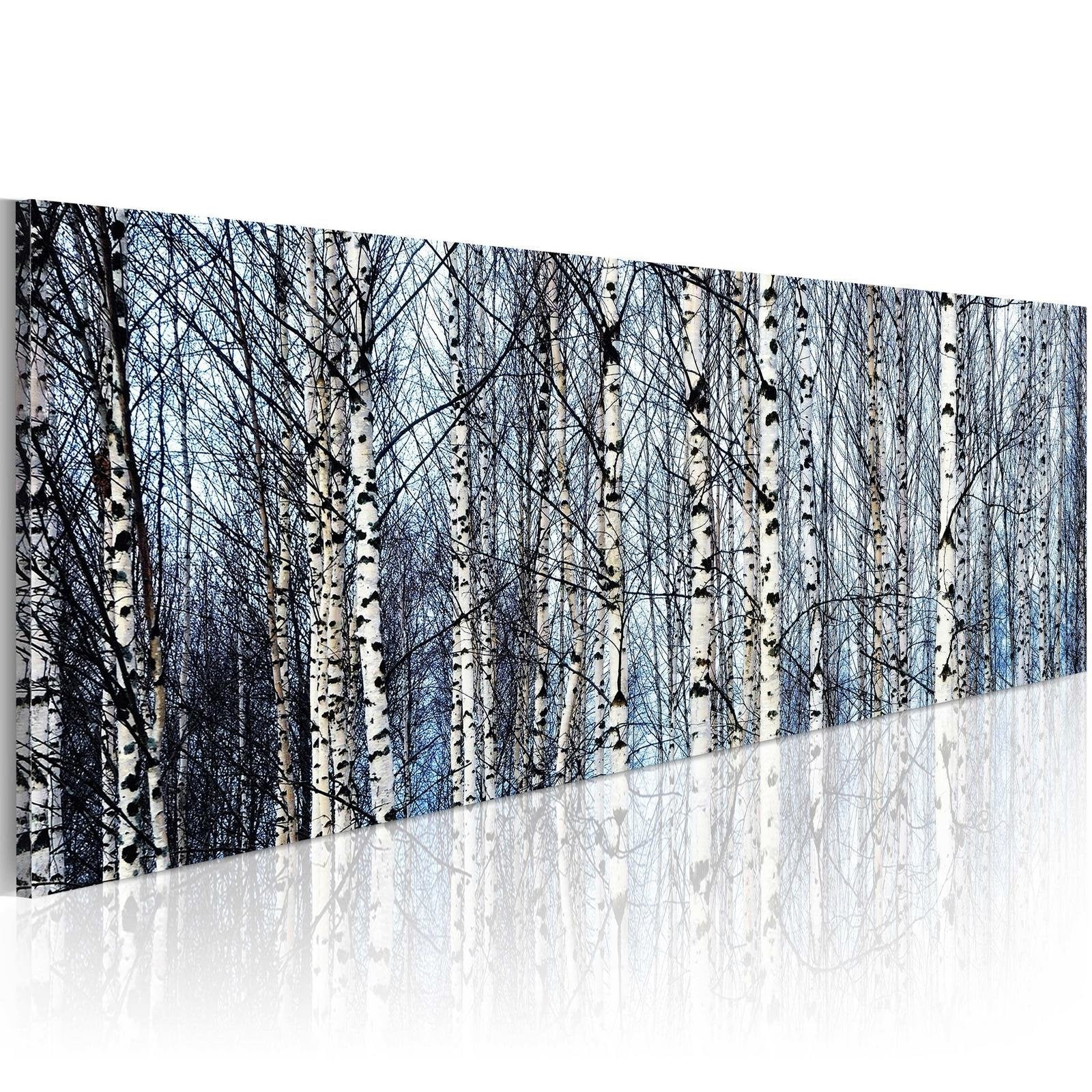 Stretched Canvas Landscape Art - White Birches-Tiptophomedecor