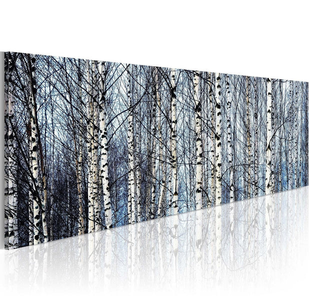 Stretched Canvas Landscape Art - White Birches-Tiptophomedecor