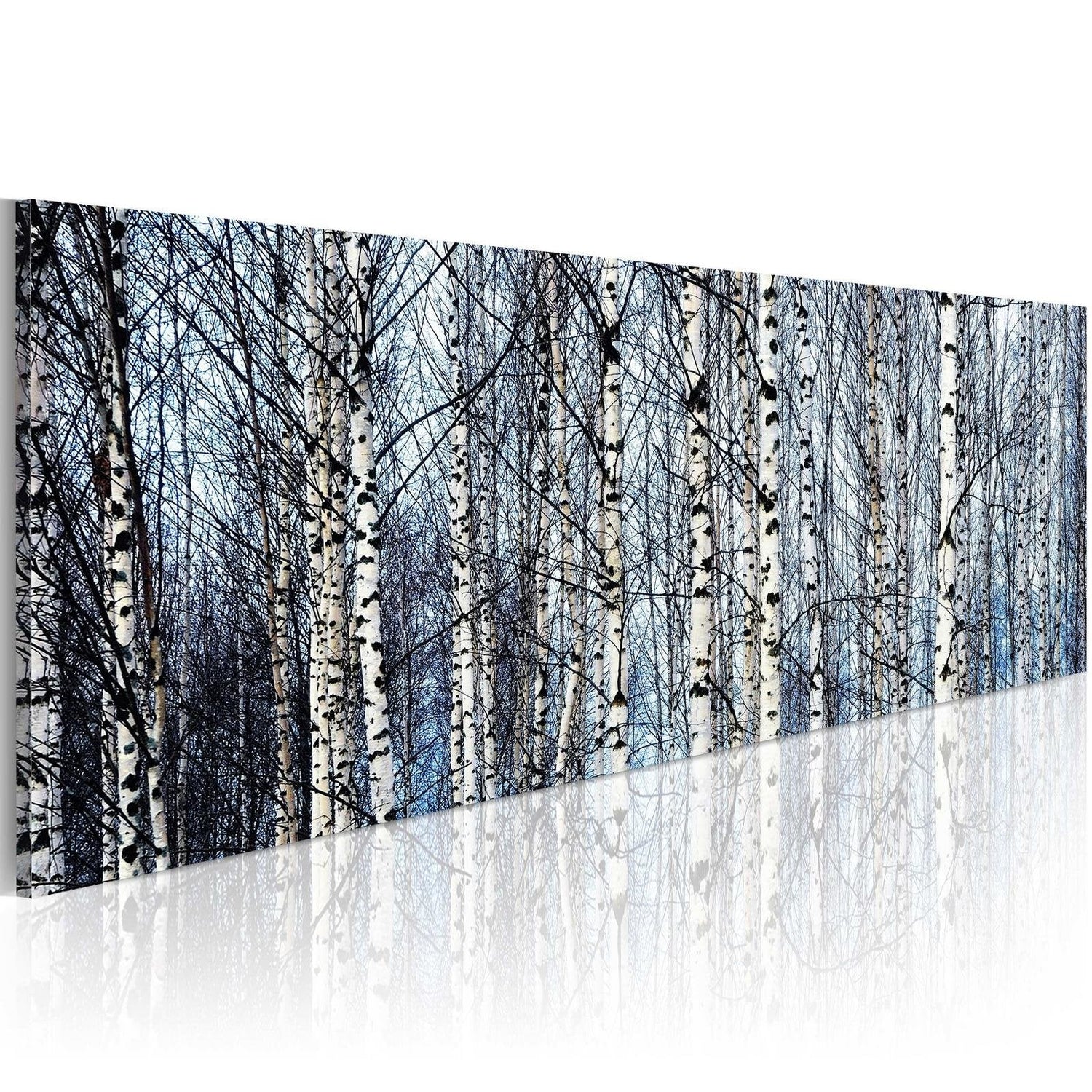 Stretched Canvas Landscape Art - White Birches-Tiptophomedecor