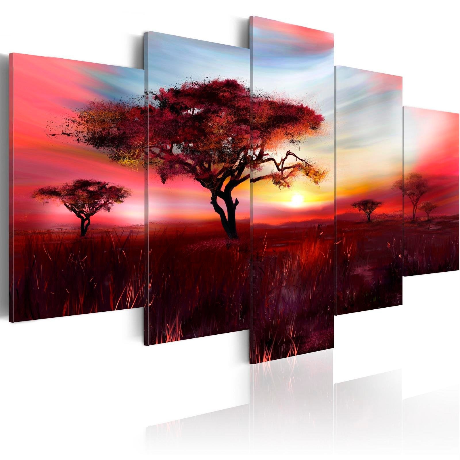 Stretched Canvas Landscape Art - Wild Savannah-Tiptophomedecor