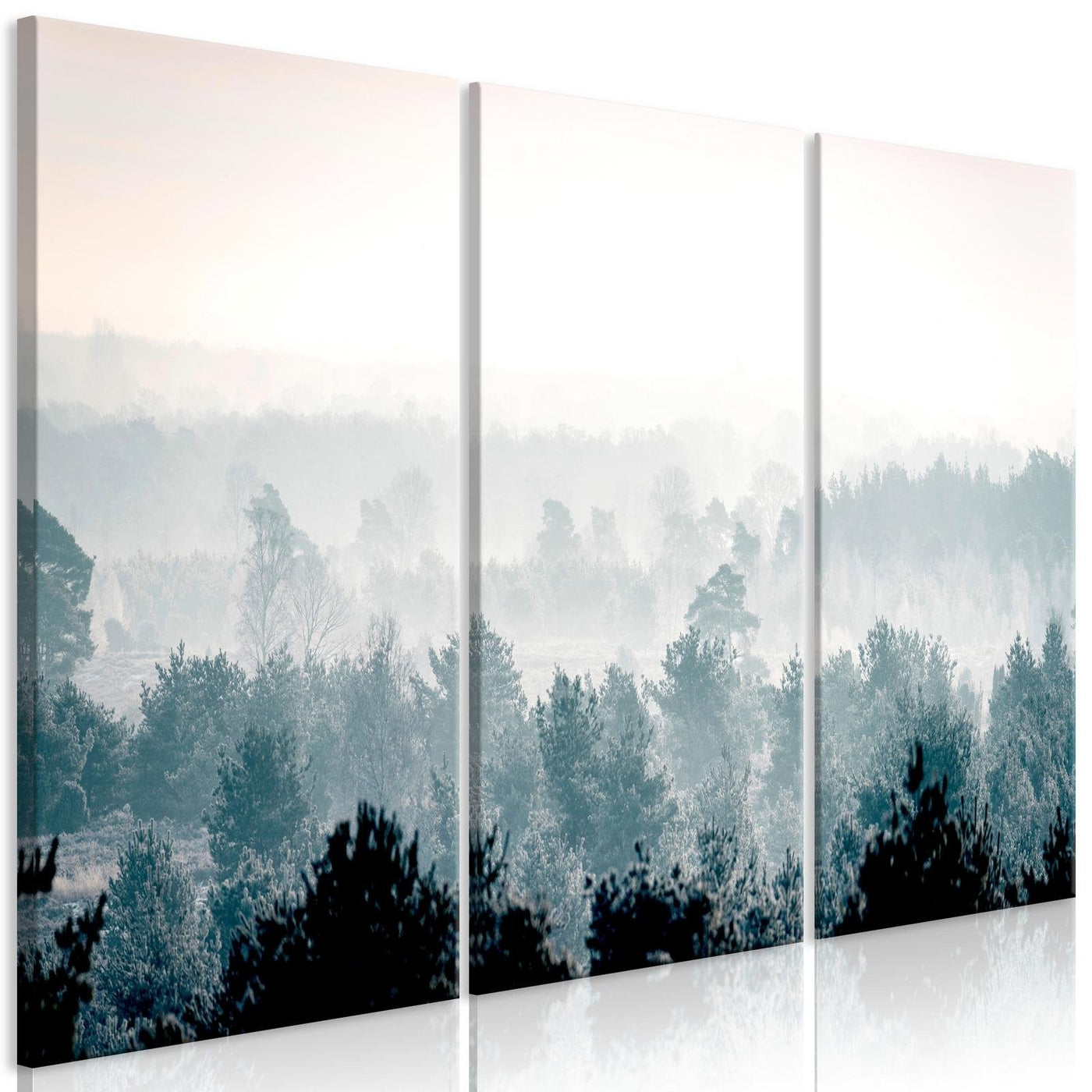 Stretched Canvas Landscape Art - Winter Forest-Tiptophomedecor