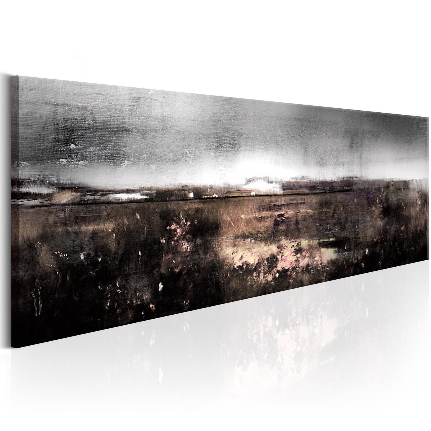 Stretched Canvas Landscape Art - Winter Meadow-Tiptophomedecor