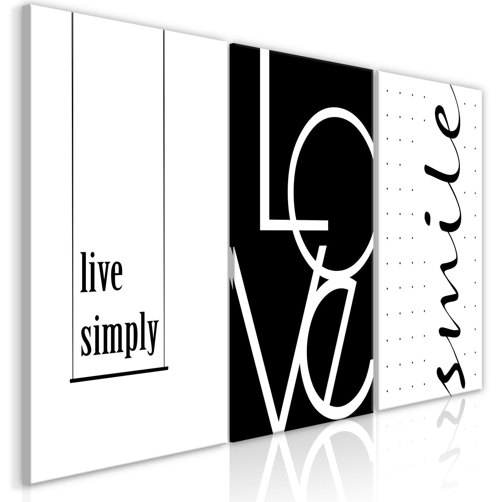 Stretched Canvas Nordic Art - A Bit Of Motivation-Tiptophomedecor