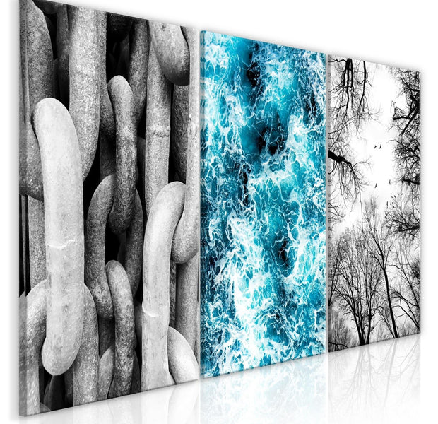 Stretched Canvas Nordic Art - Anxiety-Tiptophomedecor