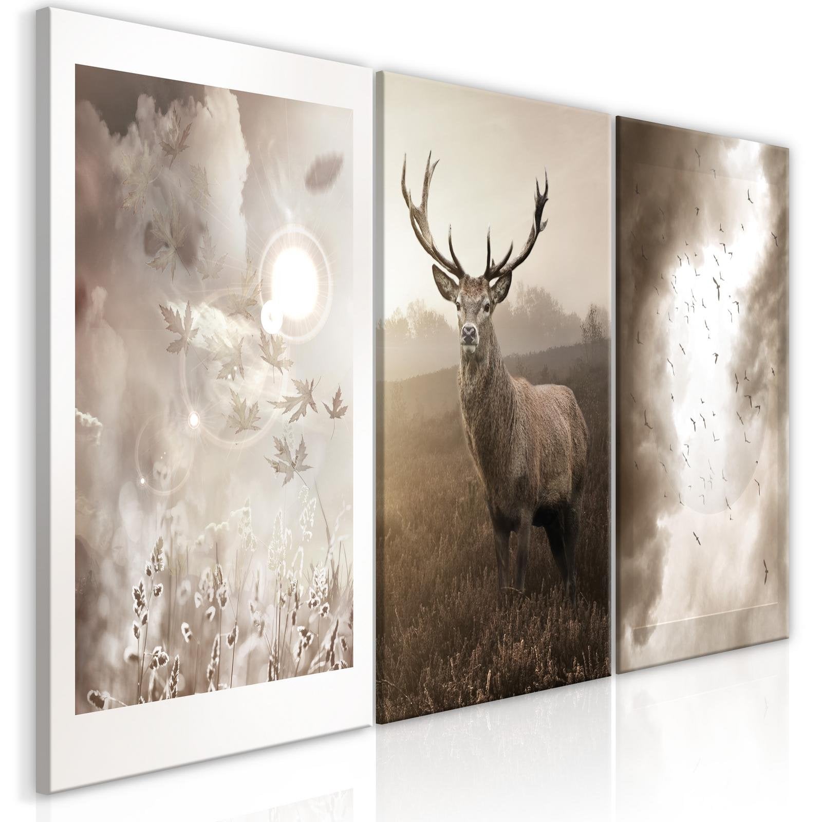 Stretched Canvas Nordic Art - Autumn Evenings-Tiptophomedecor