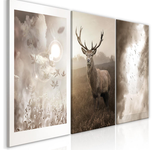Stretched Canvas Nordic Art - Autumn Evenings-Tiptophomedecor