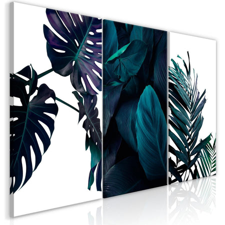 Stretched Canvas Nordic Art - Cold Leaves-Tiptophomedecor