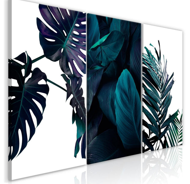 Stretched Canvas Nordic Art - Cold Leaves-Tiptophomedecor