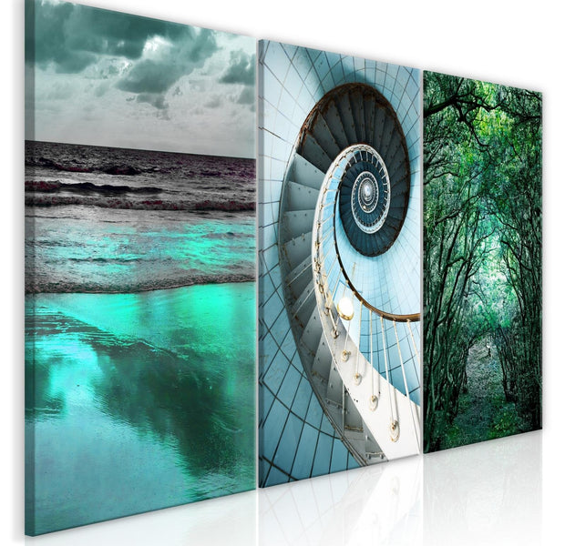 Stretched Canvas Nordic Art - Faces Of Nature-Tiptophomedecor