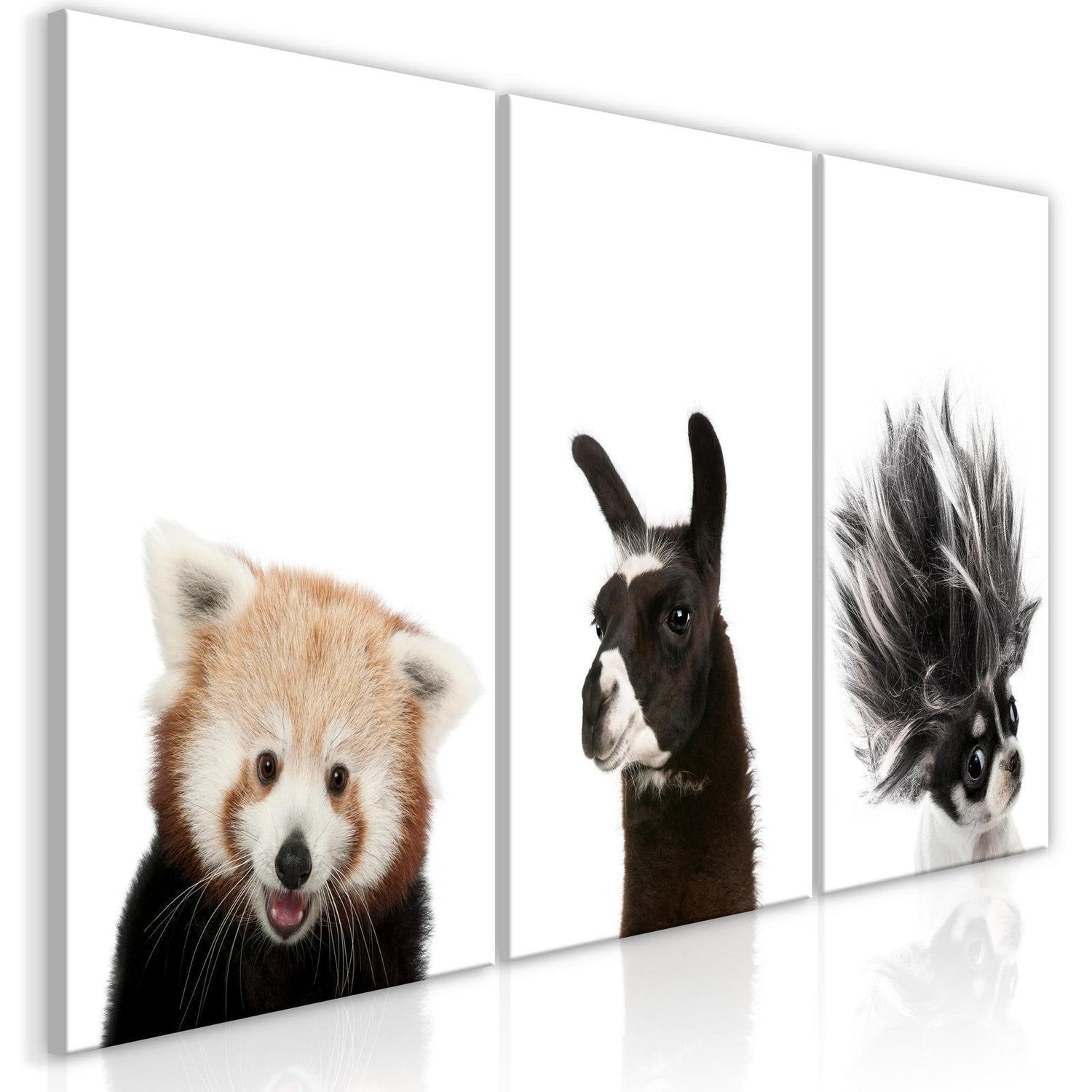 Stretched Canvas Nordic Art - Friendly Animals-Tiptophomedecor