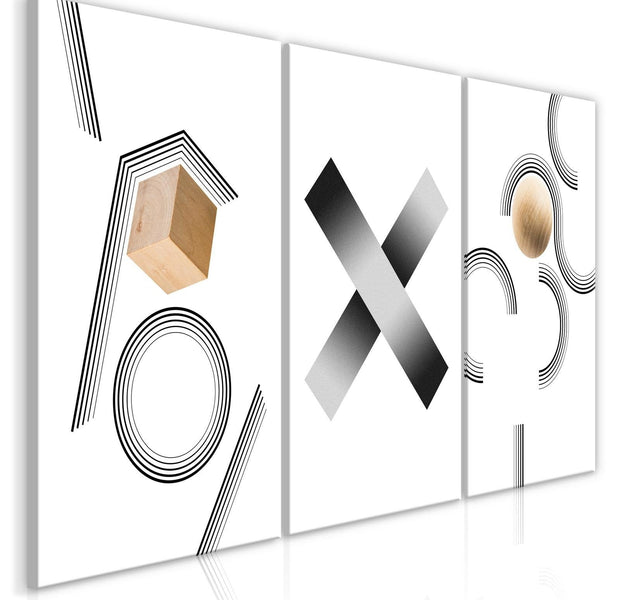 Stretched Canvas Nordic Art - Geometry-Tiptophomedecor