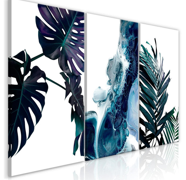 Stretched Canvas Nordic Art - Green Nature-Tiptophomedecor