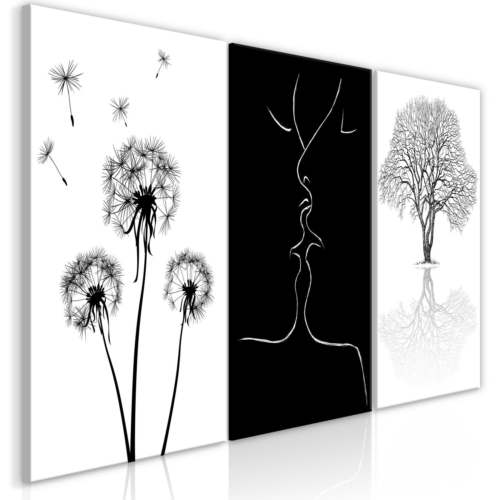 Stretched Canvas Nordic Art - Idyllic Life-Tiptophomedecor