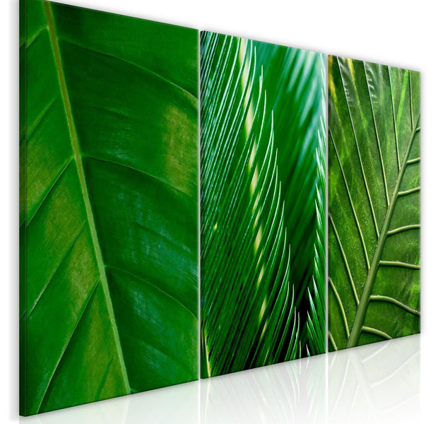 Stretched Canvas Nordic Art - Leaves-Tiptophomedecor