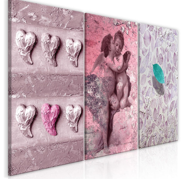 Stretched Canvas Nordic Art - Love Story-Tiptophomedecor