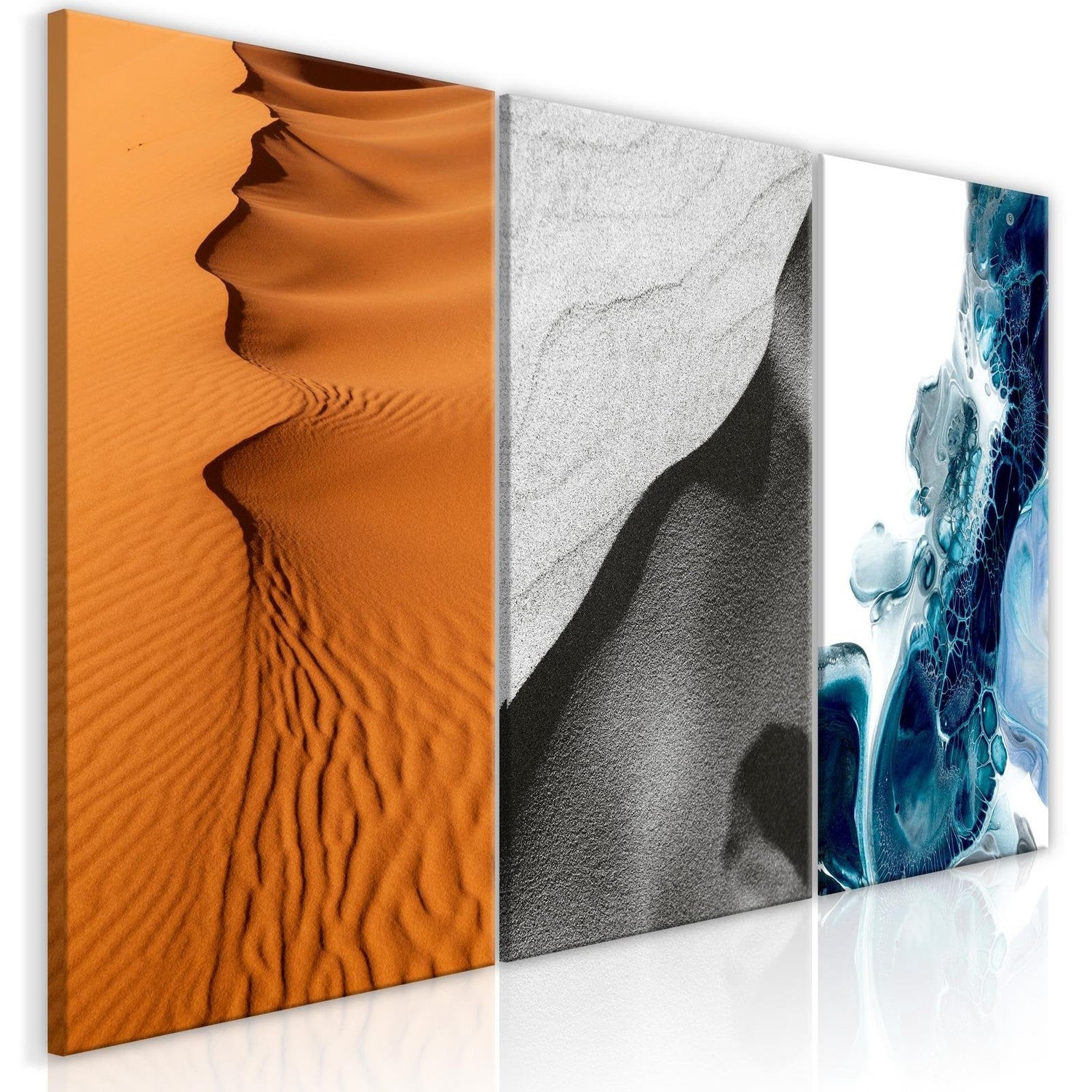 Stretched Canvas Nordic Art - Nature Shapes-Tiptophomedecor