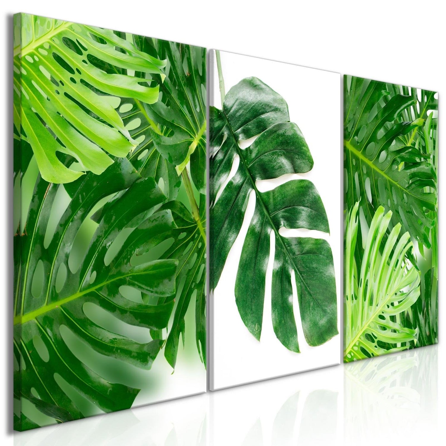 Stretched Canvas Nordic Art - Palm Leaves-Tiptophomedecor
