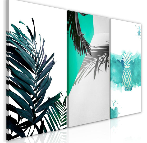 Stretched Canvas Nordic Art - Palm Paradise-Tiptophomedecor