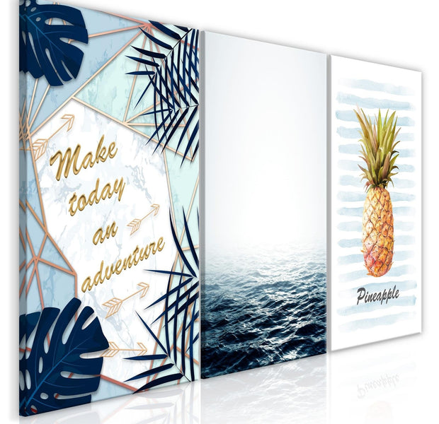 Stretched Canvas Nordic Art - Pineapple Quote-Tiptophomedecor