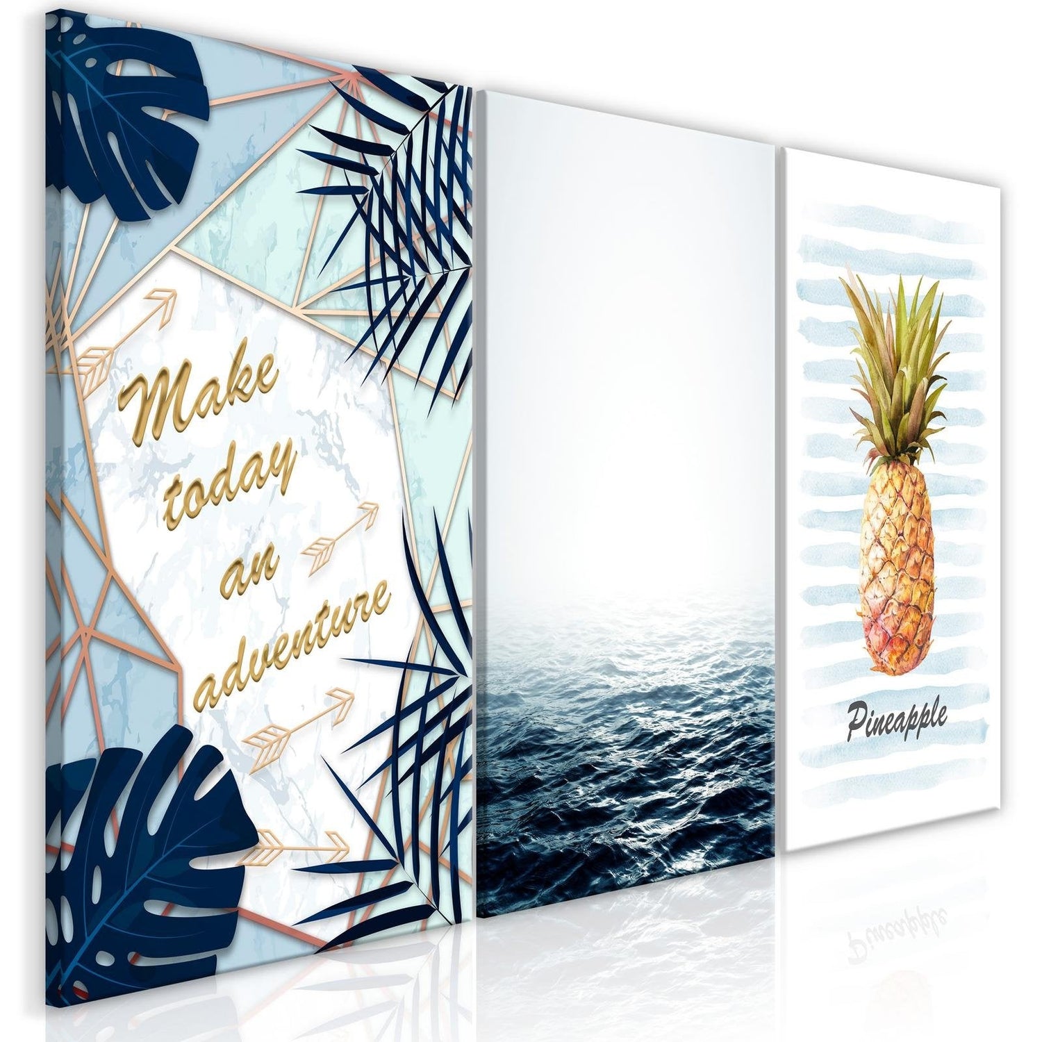 Stretched Canvas Nordic Art - Pineapple Quote-Tiptophomedecor