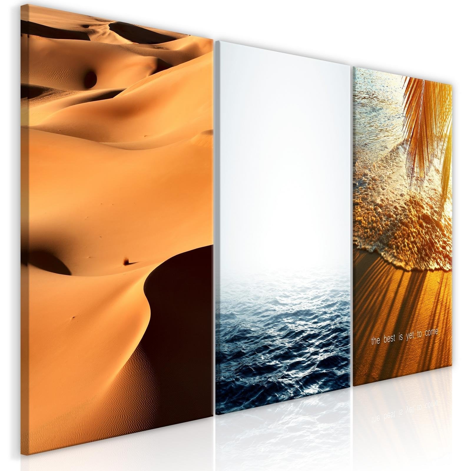 Stretched Canvas Nordic Art - Sand And Water-Tiptophomedecor