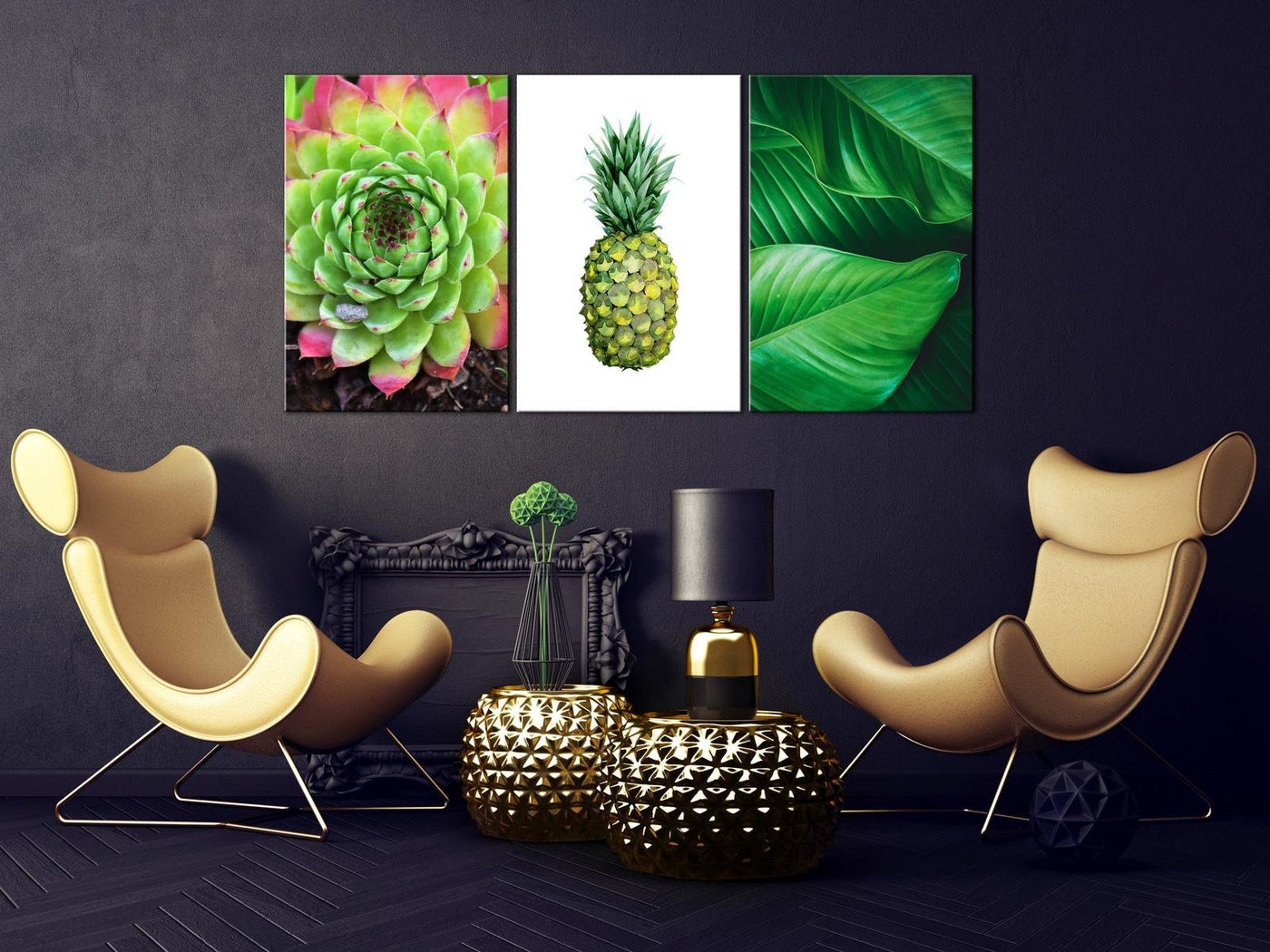Stretched Canvas Nordic Art - Treasures Of The Tropics-Tiptophomedecor