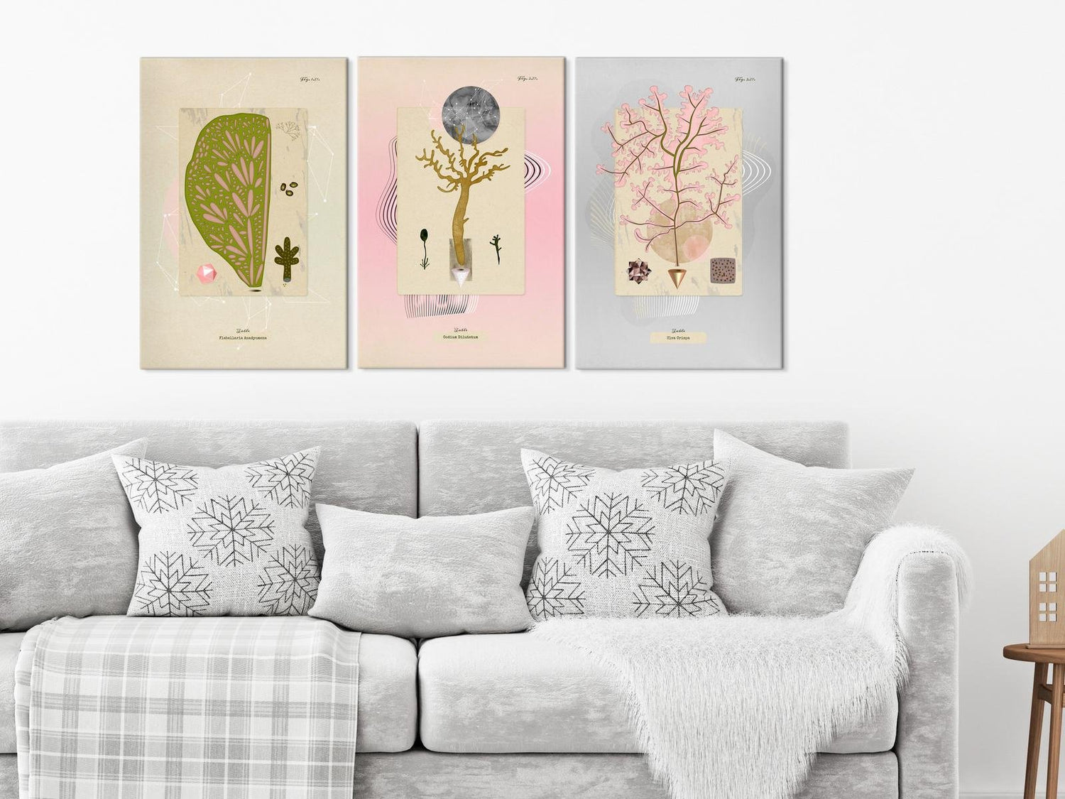 Stretched Canvas Nordic Art - Trees-Tiptophomedecor