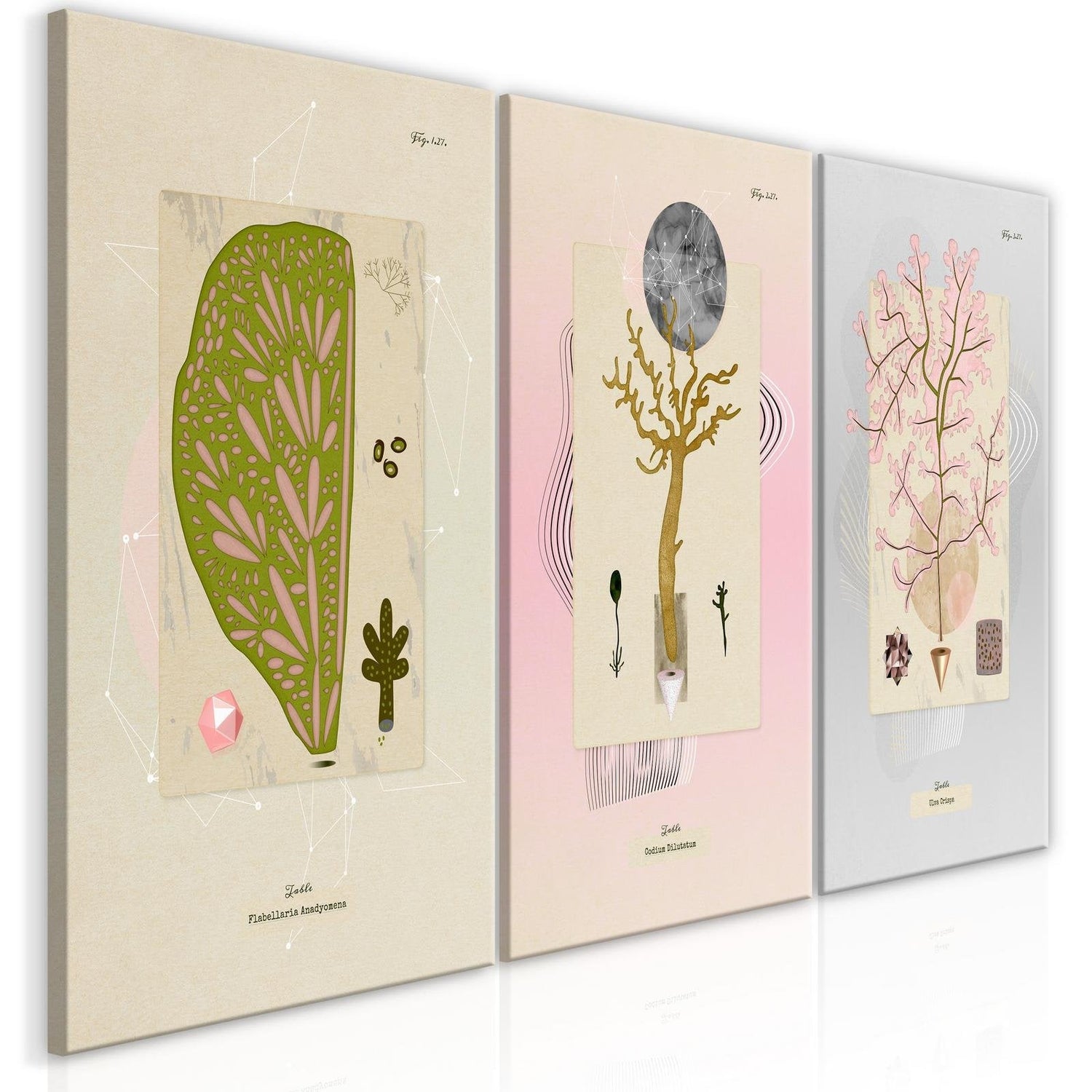 Stretched Canvas Nordic Art - Trees-Tiptophomedecor
