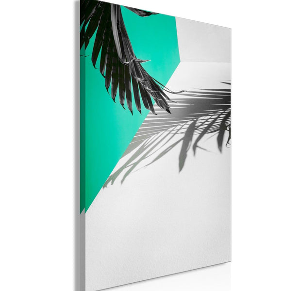 Stretched Canvas Nordic Art - Twig Shadow Wide-Tiptophomedecor