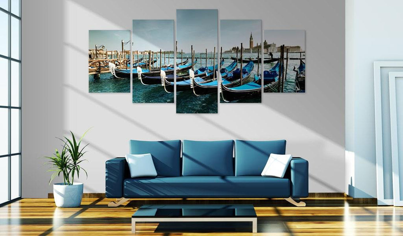 Stretched Canvas Places - A Canal In Venice-Tiptophomedecor