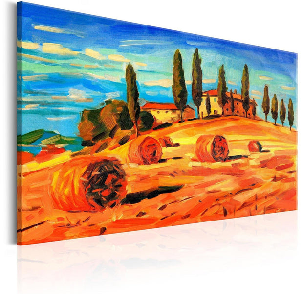 Stretched Canvas Places - August In Tuscany-Tiptophomedecor
