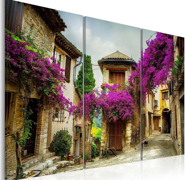 Stretched Canvas Places - Charming Alley-Tiptophomedecor
