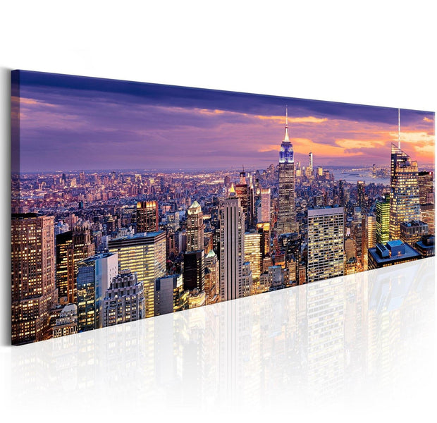 Stretched Canvas Places - City Awakening-Tiptophomedecor