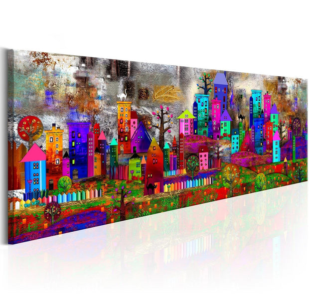 Stretched Canvas Places - Fantasy City-Tiptophomedecor