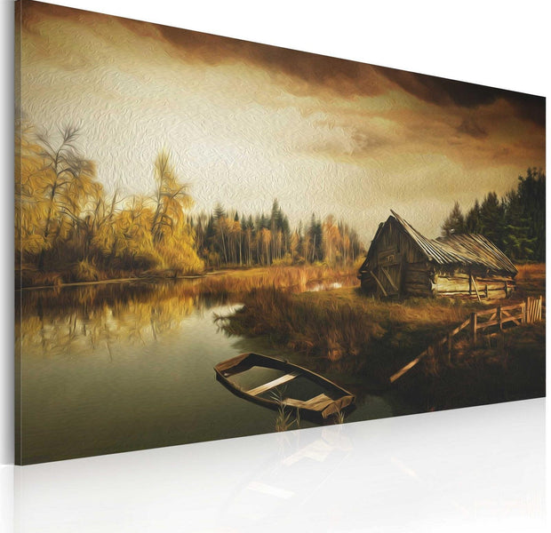 Stretched Canvas Places - Idyllic Village-Tiptophomedecor