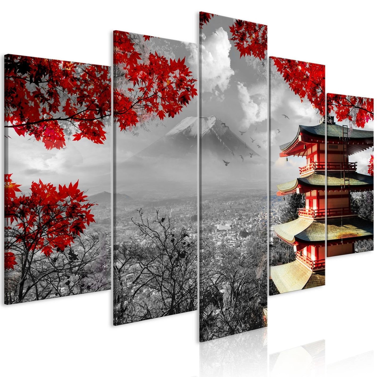 Stretched Canvas Places - Japanese Adventure Wide-Tiptophomedecor